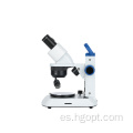 Microscopio de laboratorio de microscopio estereo binocular WF10x/20 mm